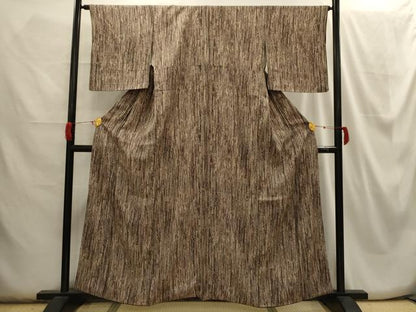 平和屋着物■上質な小紋 間道 正絹 逸品 AABH6039sx