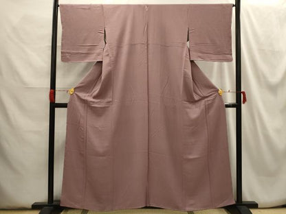 平和屋着物■上質な色無地　紋意匠　鴇浅葱色　正絹　逸品　AABH6050sx
