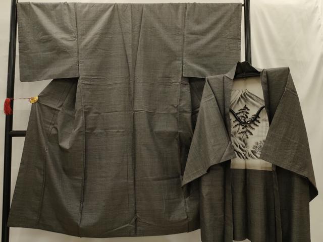 平和屋着物■男性　本場大島紬　アンサンブル　100亀甲　総詰め　正絹　逸品　AABH6056sx