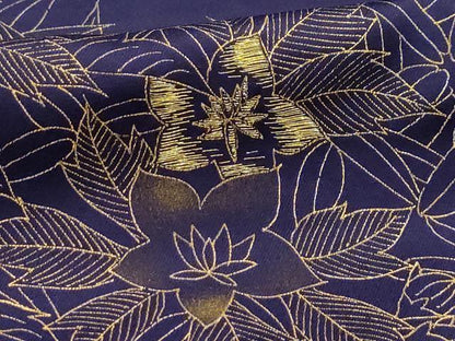 平和屋着物■訪問着　草花文　金糸　金彩　正絹　逸品　AABH6060sx