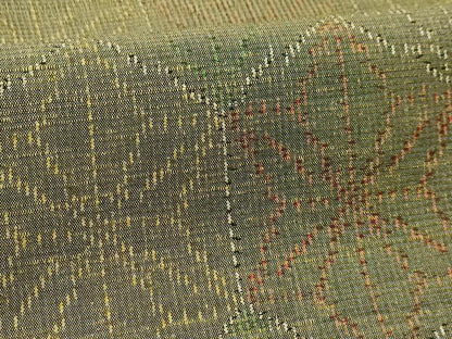 平和屋着物■上質な紬　亀甲花文　正絹　逸品　AABH6064sx