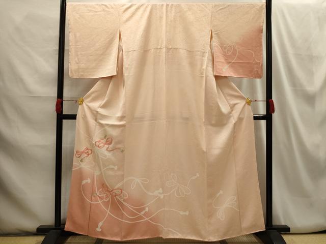 平和屋着物■訪問着 駒刺繍 結び紐文 正絹 逸品 AABH6092sx