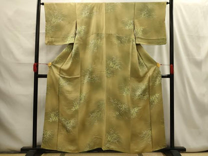 平和屋着物■上質な小紋 草花文 暈し染め 正絹 逸品 AABH6094sx