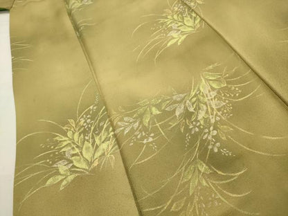 平和屋着物■上質な小紋 草花文 暈し染め 正絹 逸品 AABH6094sx