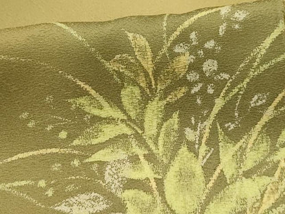 平和屋着物■上質な小紋 草花文 暈し染め 正絹 逸品 AABH6094sx