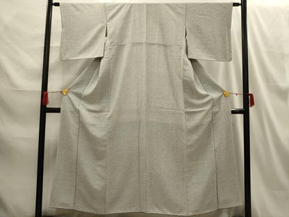 平和屋着物■上質な小紋 花唐草文 正絹 逸品 AABH6101sx
