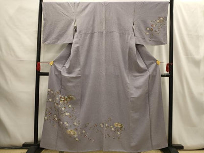 平和屋着物■訪問着 扇面花文 金彩 正絹 逸品 AABH6104sx