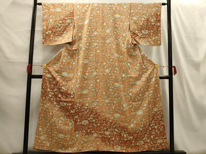 平和屋着物■訪問着 花鳥文 正絹 逸品 AABH6110sx