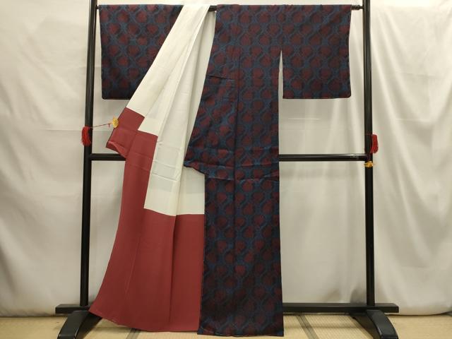 平和屋着物□本塩沢 名物裂 有栖川文様 正絹 逸品 AABH6113sx