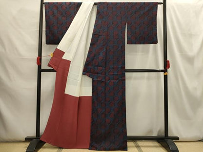平和屋着物■本塩沢 名物裂 有栖川文様 正絹 逸品 AABH6113sx