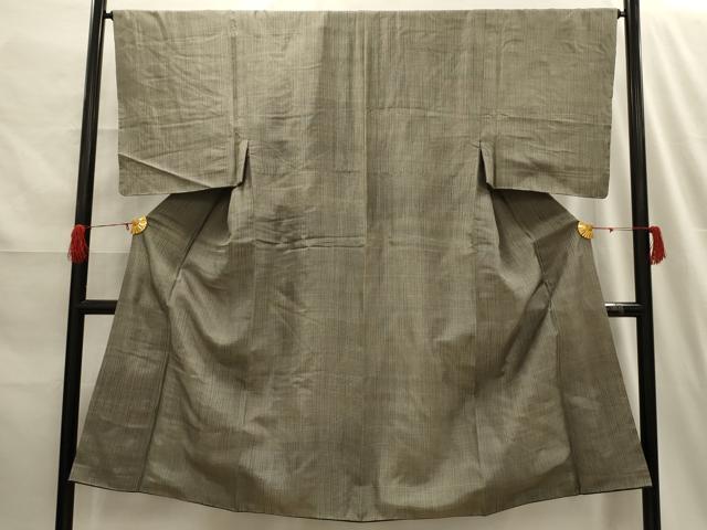 平和屋着物□男性 紬 格子 正絹 逸品 AABH6115sx