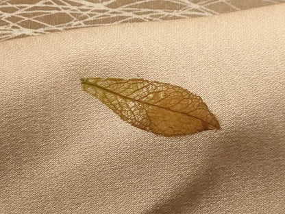 平和屋着物■訪問着 舞葉文 押し花 暈し染め 正絹 逸品 AABH6117sx