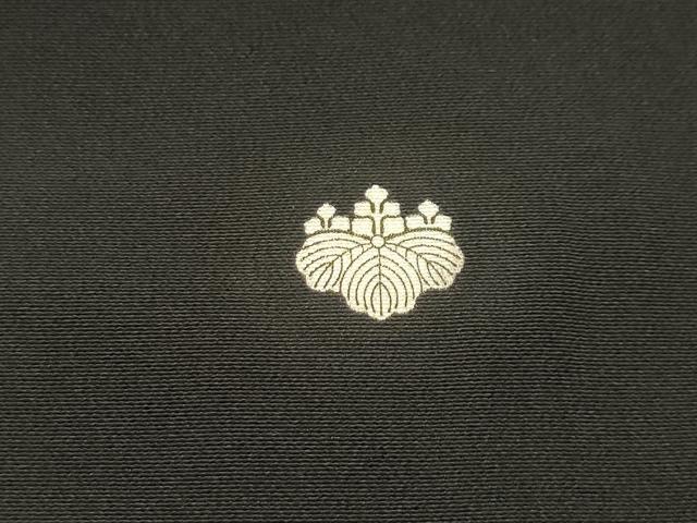 平和屋着物■豪華黒留袖 駒刺繍 扇面飛鶴花文 暈し染め 金銀彩 正絹 逸品 AABH6125sx
