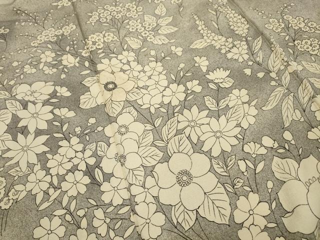 平和屋着物■訪問着 草花文 暈し染め 正絹 逸品 AABH6138sx