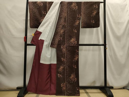 平和屋着物■小紋　乱菊　洗える着物　未使用　AABH6152sx