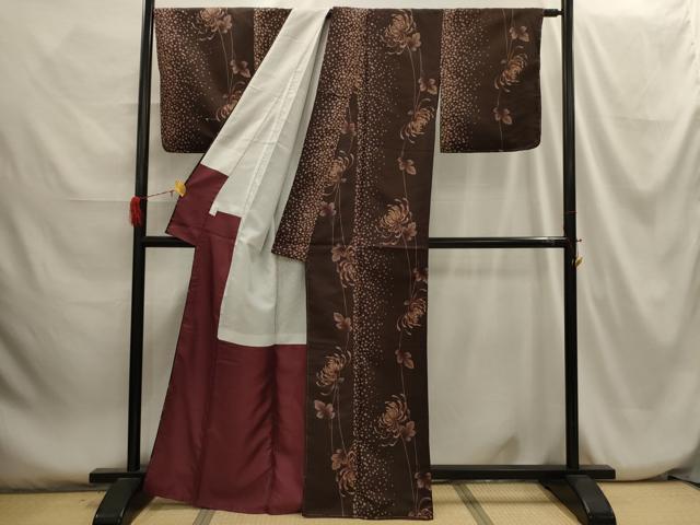 平和屋着物■小紋　乱菊　洗える着物　未使用　AABH6152sx