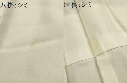 平和屋着物■上質な小紋　草花文　鬼しぼ縮緬　正絹　逸品　AABH6162sx