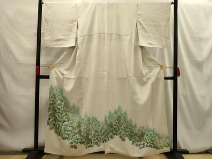 平和屋着物■豪華色留袖 樹林文 正絹 逸品 AABH6167sx