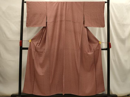 平和屋着物■上質な小紋 草花文 正絹 逸品 AABH6168sx