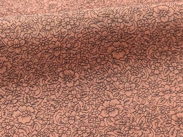平和屋着物■上質な小紋 草花文 正絹 逸品 AABH6168sx