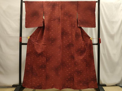 平和屋着物■上質な小紋 地紙重ね地紋 暈し染め 正絹 逸品 AABH6169sx