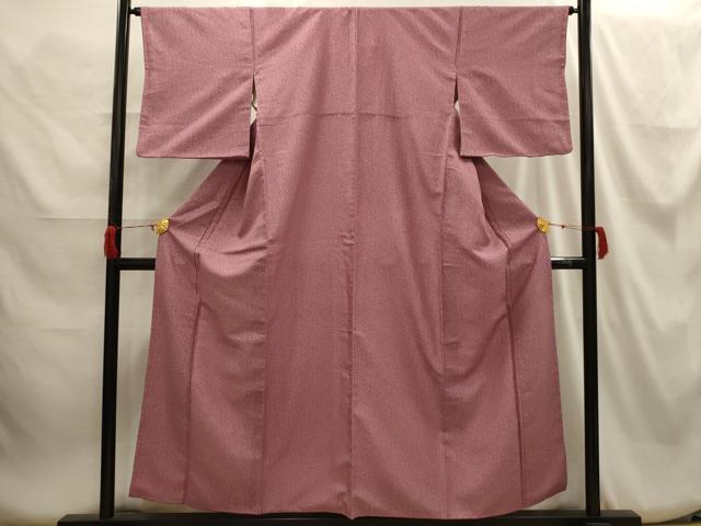 平和屋着物■上質なお召　舞蝶文　正絹　逸品　AABH6177sx