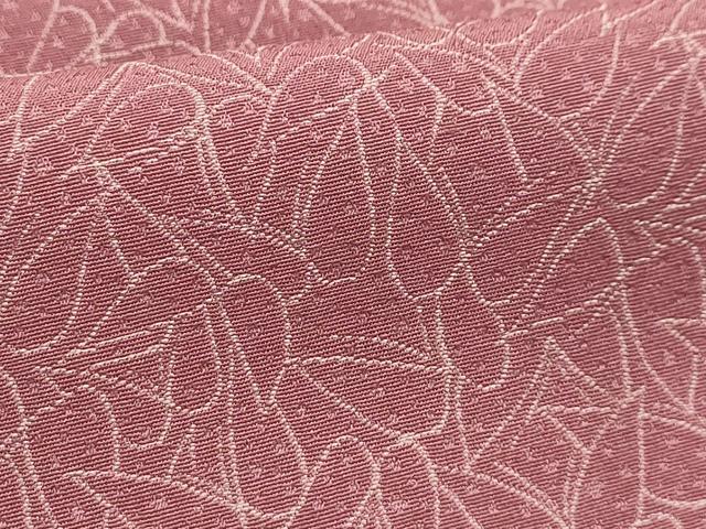 平和屋着物■上質なお召　舞蝶文　正絹　逸品　AABH6177sx