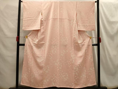 平和屋着物■上質な小紋　花唐草文　正絹　逸品　AABH6187sx