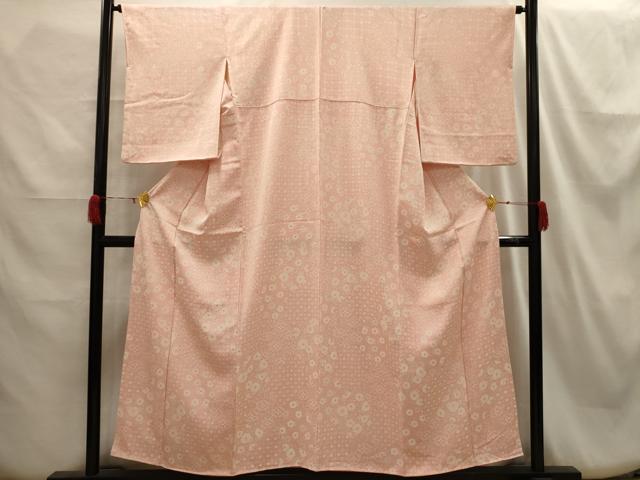 平和屋着物■上質な小紋　花唐草文　正絹　逸品　AABH6187sx
