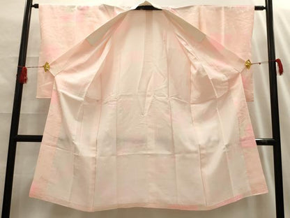 平和屋着物■長襦袢　無双仕立て　菊桐地紋　暈し染め　正絹　逸品　AABH6191sx
