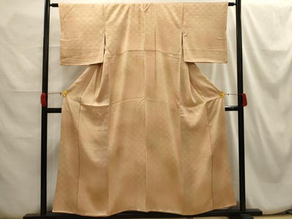平和屋着物■上質な小紋　吉祥花青海波地紋　暈し染め　正絹　逸品　AABH6195sx