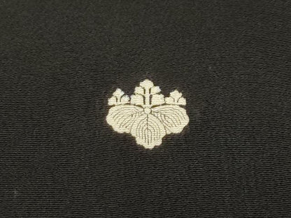 平和屋着物■豪華黒留袖　刺繍　山車文　金彩　正絹　逸品　AABH6201sx