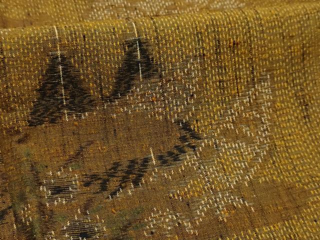 平和屋着物■上質な紬 風景文 正絹 逸品 AABH6211sx