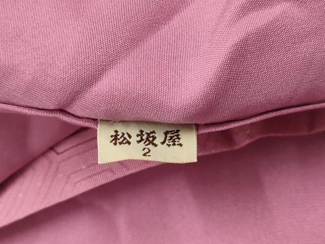 平和屋着物■上質な色無地 亀甲吉祥地紋 退紅色 正絹 逸品 AABH6213sx
