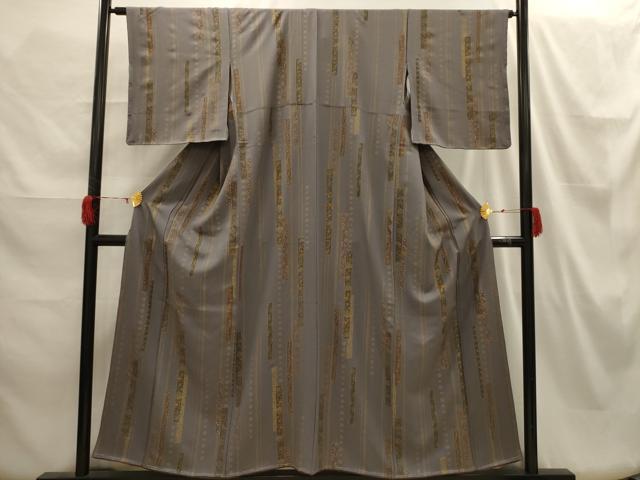 平和屋着物■上質な小紋 花短冊文 金彩 正絹 逸品 AABH6217sx