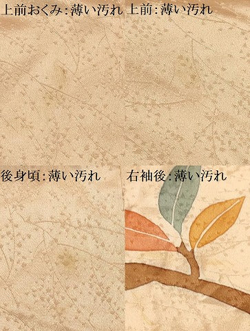 平和屋着物■訪問着 駒刺繍 橘文 金彩 正絹 逸品 AABH6218sx