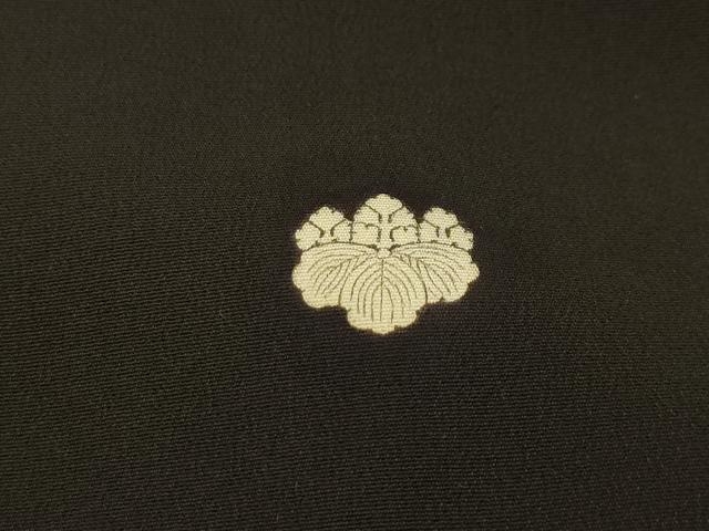 平和屋着物■豪華黒留袖 刺繍 扇面吉祥花文 金糸 金彩 洗える着物 AABH6220sx