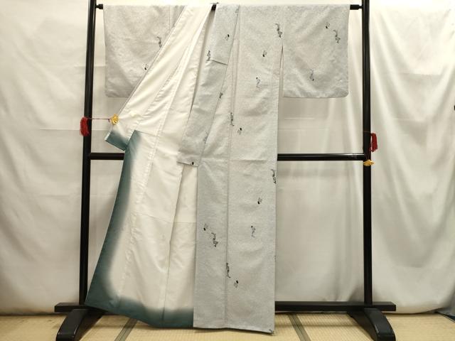 平和屋着物■小紋 人物文 洗える着物 AABH6222sx