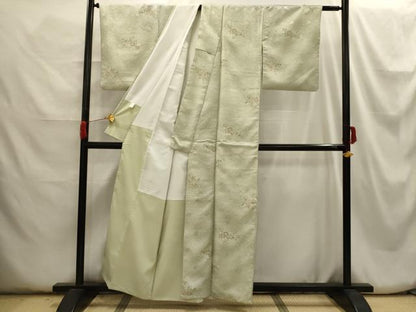 平和屋着物■小紋 花陶器文 洗える着物 AABH6225sx