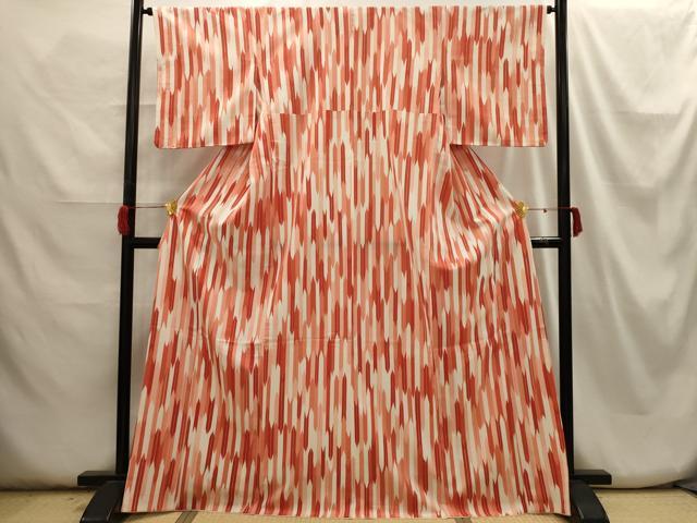 平和屋着物■小紋 矢羽根文 洗える着物 AABH6226sx