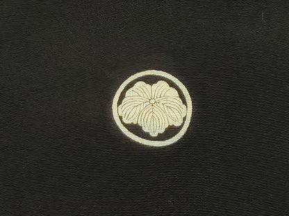 平和屋着物■豪華黒留袖 雲取吉祥飛鶴文 正絹 逸品 AABH6238sx