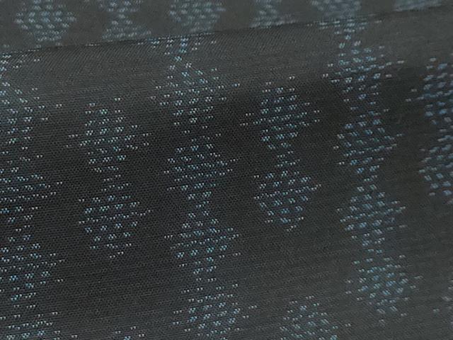平和屋着物■上質な紬 幾何学文様 正絹 逸品 AABH6252sx