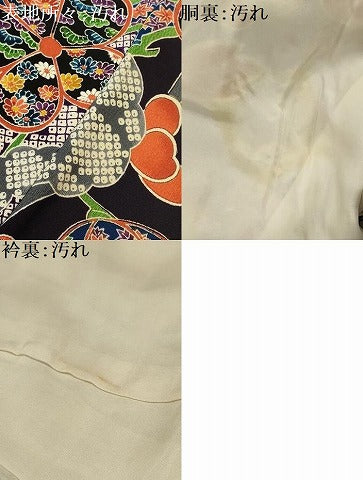 平和屋着物■上質な小紋　松竹梅枝花文　正絹　逸品　AABH6259sx