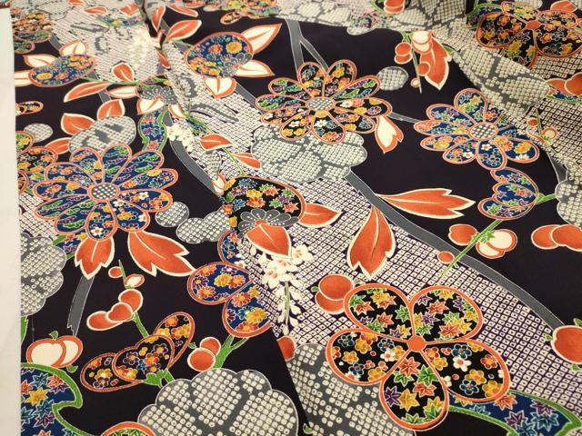 平和屋着物■上質な小紋　松竹梅枝花文　正絹　逸品　AABH6259sx