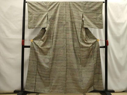 平和屋着物■本場染大島紬 風景文 正絹 逸品 AABH6272sx