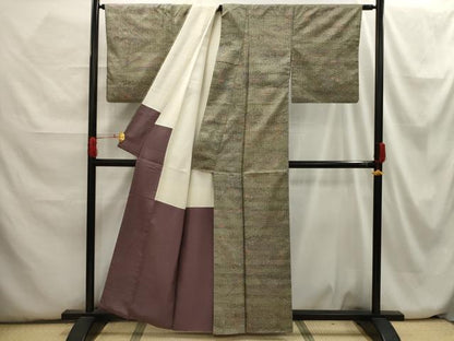 平和屋着物■本場染大島紬 風景文 正絹 逸品 AABH6272sx
