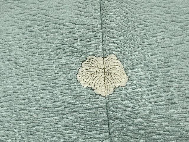 平和屋着物■無地絵羽訪問着 流水花地紋 青磁鼠色 正絹 逸品 AABH6274sx