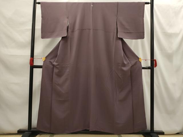 平和屋着物■上質な色無地 煤竹色 正絹 逸品 AABH6275sx