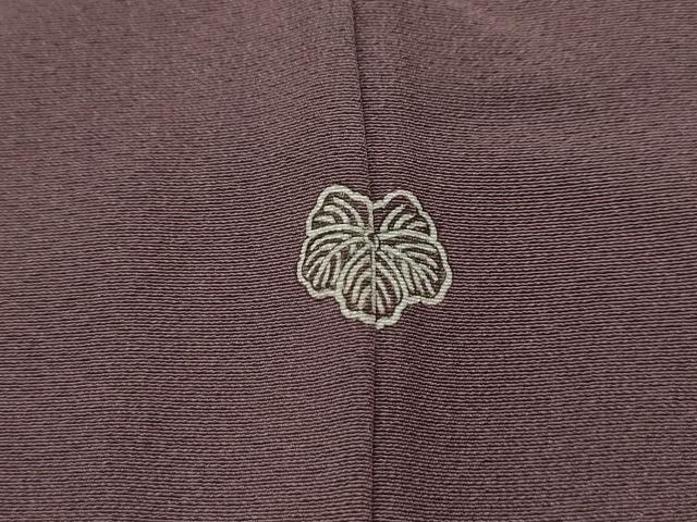 平和屋着物■上質な色無地 煤竹色 正絹 逸品 AABH6275sx