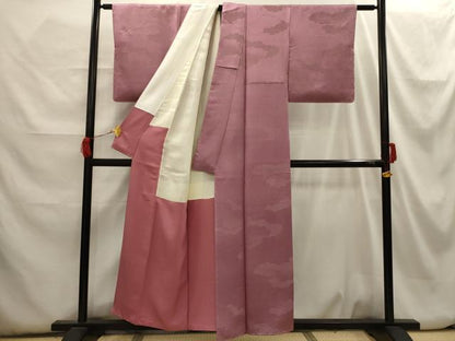 平和屋着物■上質な小紋　雲海文　正絹　逸品　AABH6280sx